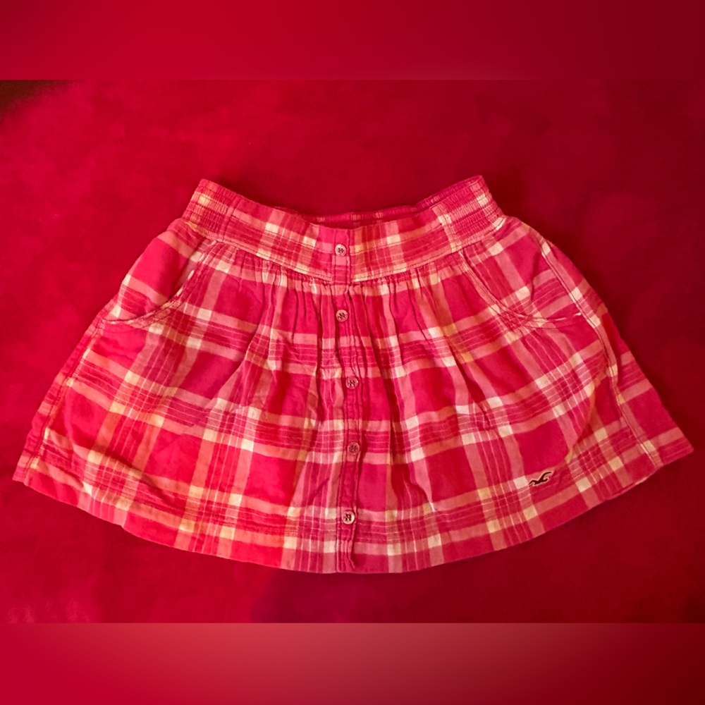 Y2K Hollister Pink Mini Skirt Size Small